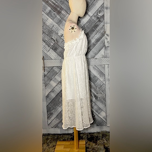 BCBGENERATION NWT MIDI DRESS OPTIC WHITE - Picture 9 of 13